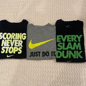 3 Boy Nike tees